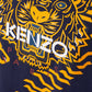 Electric Blue Cotton Tee with Iconic Tiger Motif