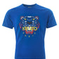 Iconic Blue Cotton Tiger Print Tee