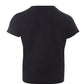 Elegant Black Cotton T-Shirt with Pink Tiger Print