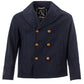 Elegant Marine-Inspired Cotton Jacket