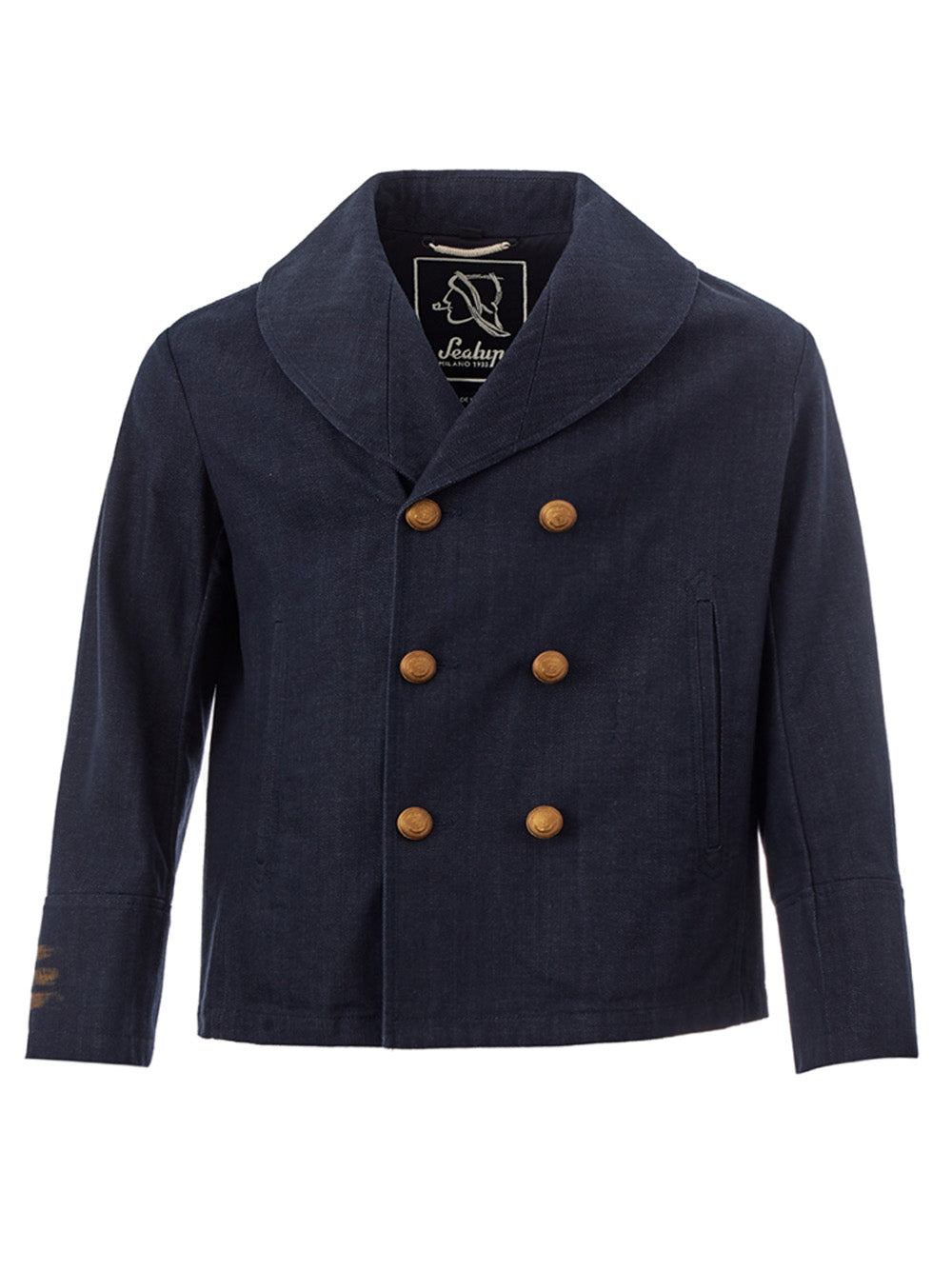 Elegant Marine-Inspired Cotton Jacket