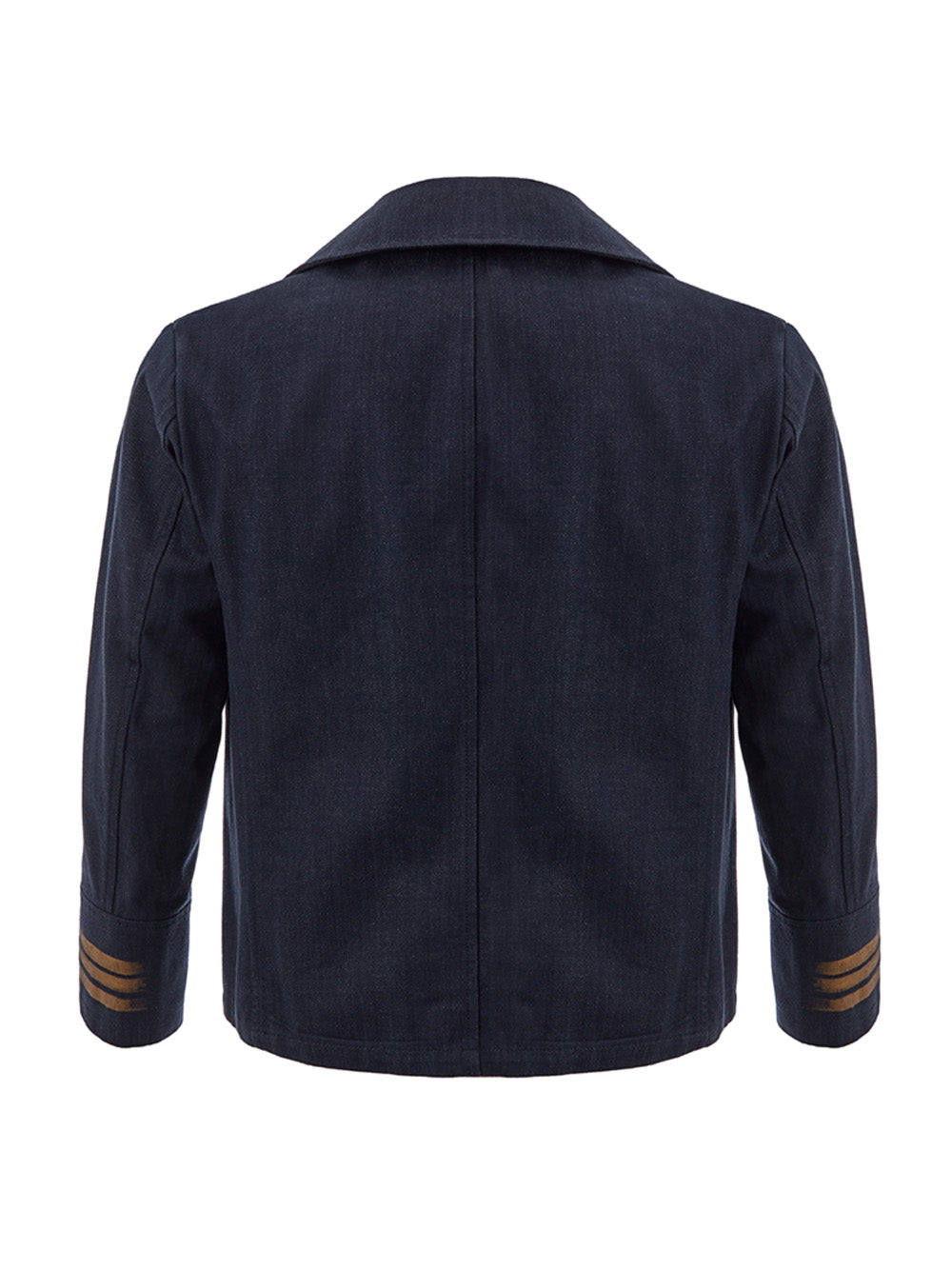 Elegant Marine-Inspired Cotton Jacket