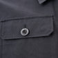 Sleek Marina Blue Over Shirt with Zip and Button Front