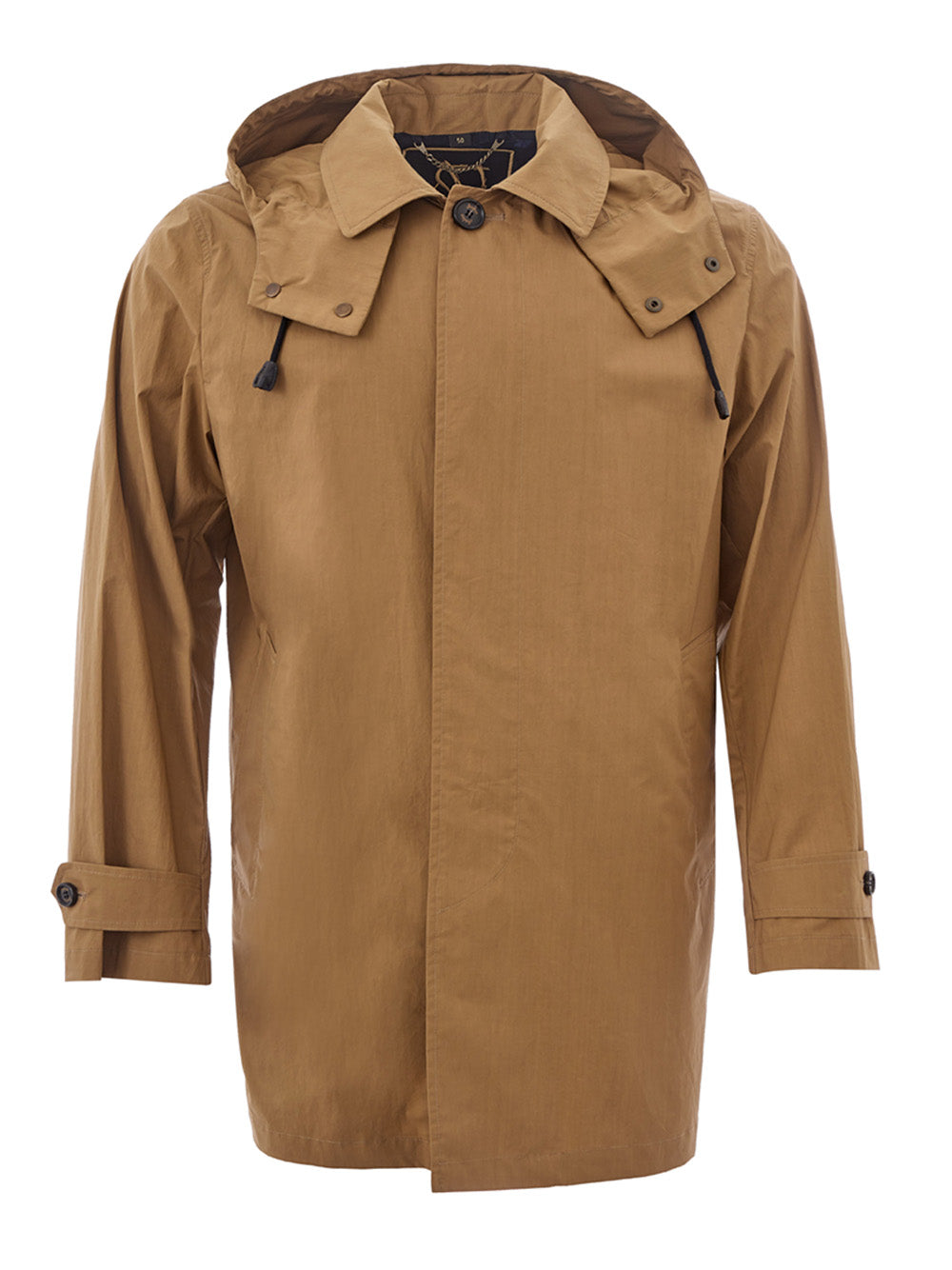 Elegant Beige Cotton Trench Coat