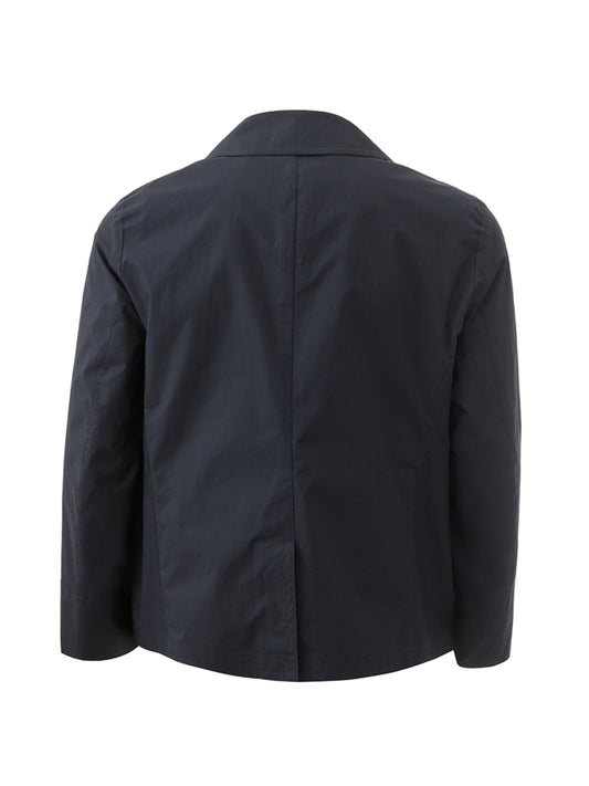 Elegant Marine-Inspired Double-Breasted Jacket