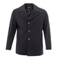 Elegant Marine Style Blue Peacoat Jacket