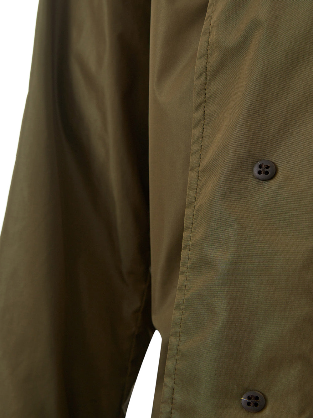 Elegant Green Technical Trench Jacket