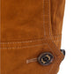 Elegant Tobacco Bomber Jacket in Eco Leather