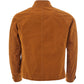 Elegant Tobacco Bomber Jacket in Eco Leather