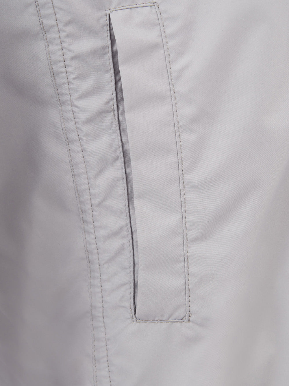 Ice White Slim Fit Technical Jacket