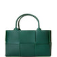 Elegant Green Leather Tote Arco Bag
