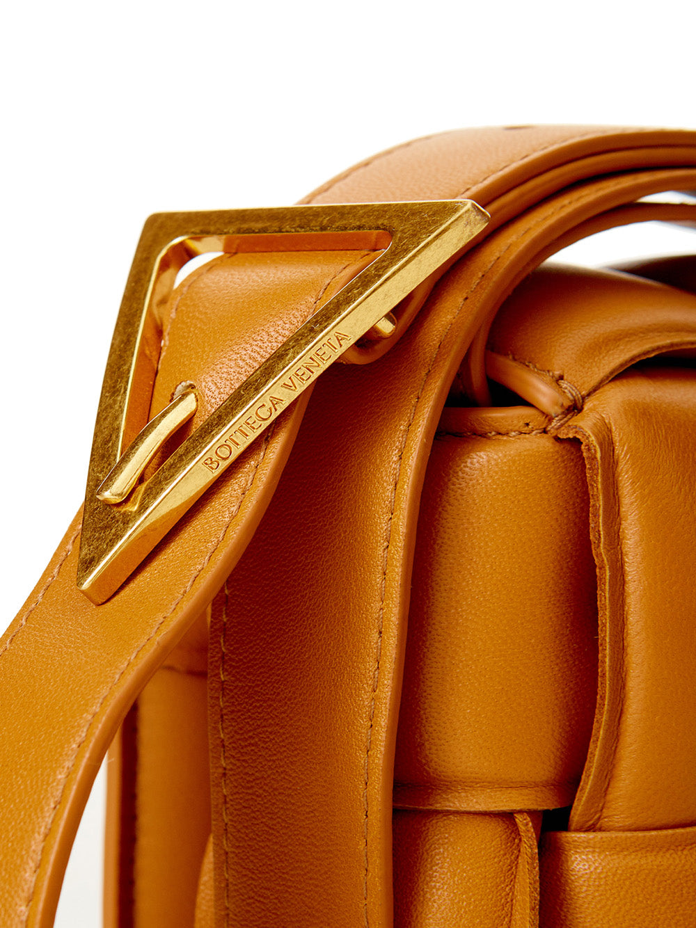 Elegant Caramel Padded Crossbody Bag