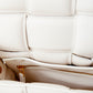 Elegant Padded White Leather Crossbody Bag