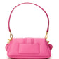 Fuchsia Leather Petite Puff Shoulder Bag