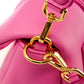Fuchsia Leather Petite Puff Shoulder Bag