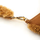 Chic Light Brown Leather Statement Shoulder Bag