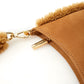 Chic Light Brown Leather Statement Shoulder Bag