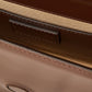 Elegant Brown Patent Leather Shoulder Bag