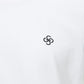 Elegant White Logo Cotton Tee