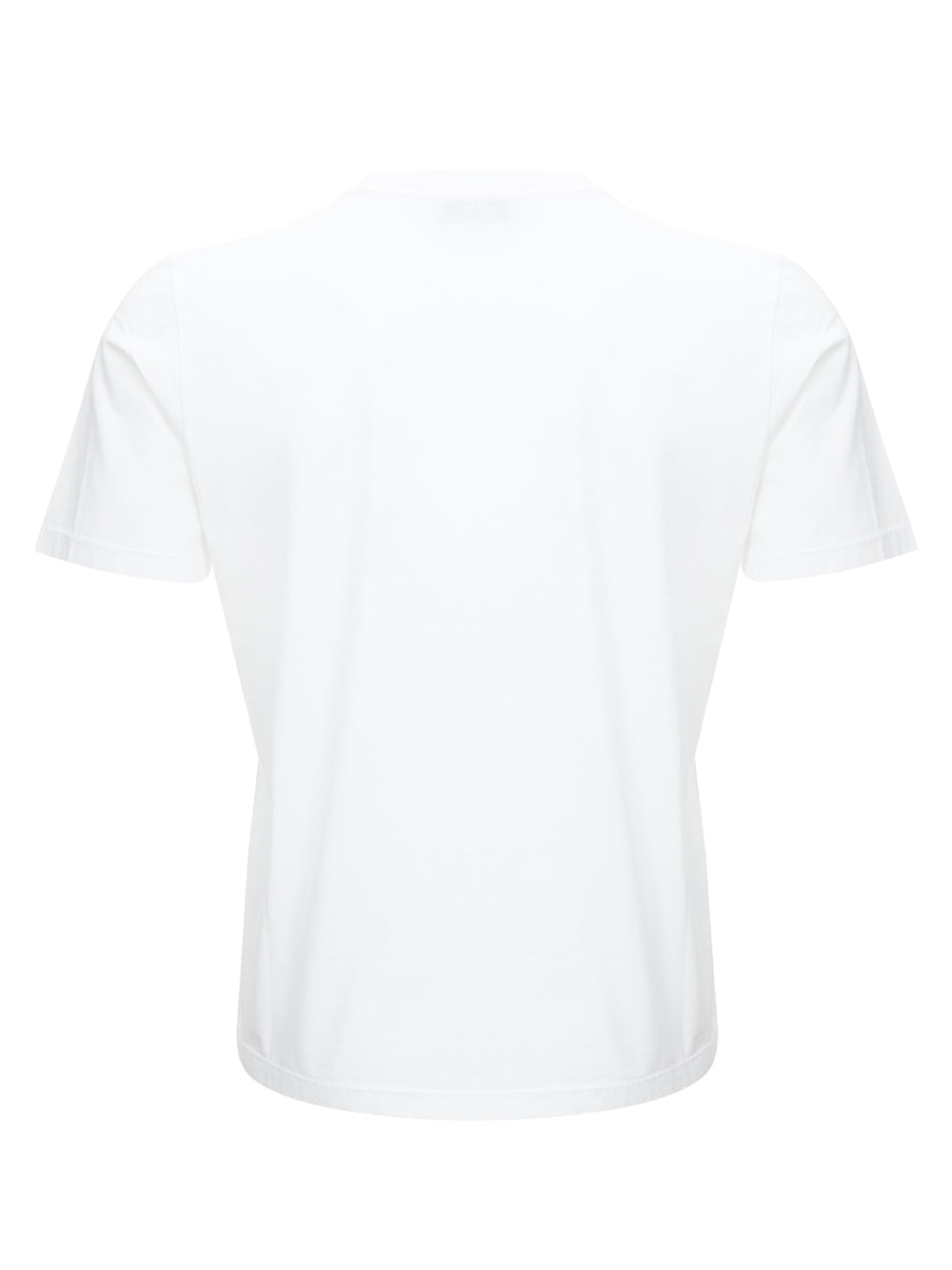 Elegant White Logo Cotton Tee