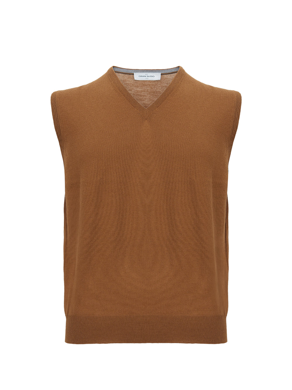 Elegant Italian Wool V-Neck Vest