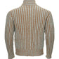 Elegant Bicolor Wool Turtleneck Sweater