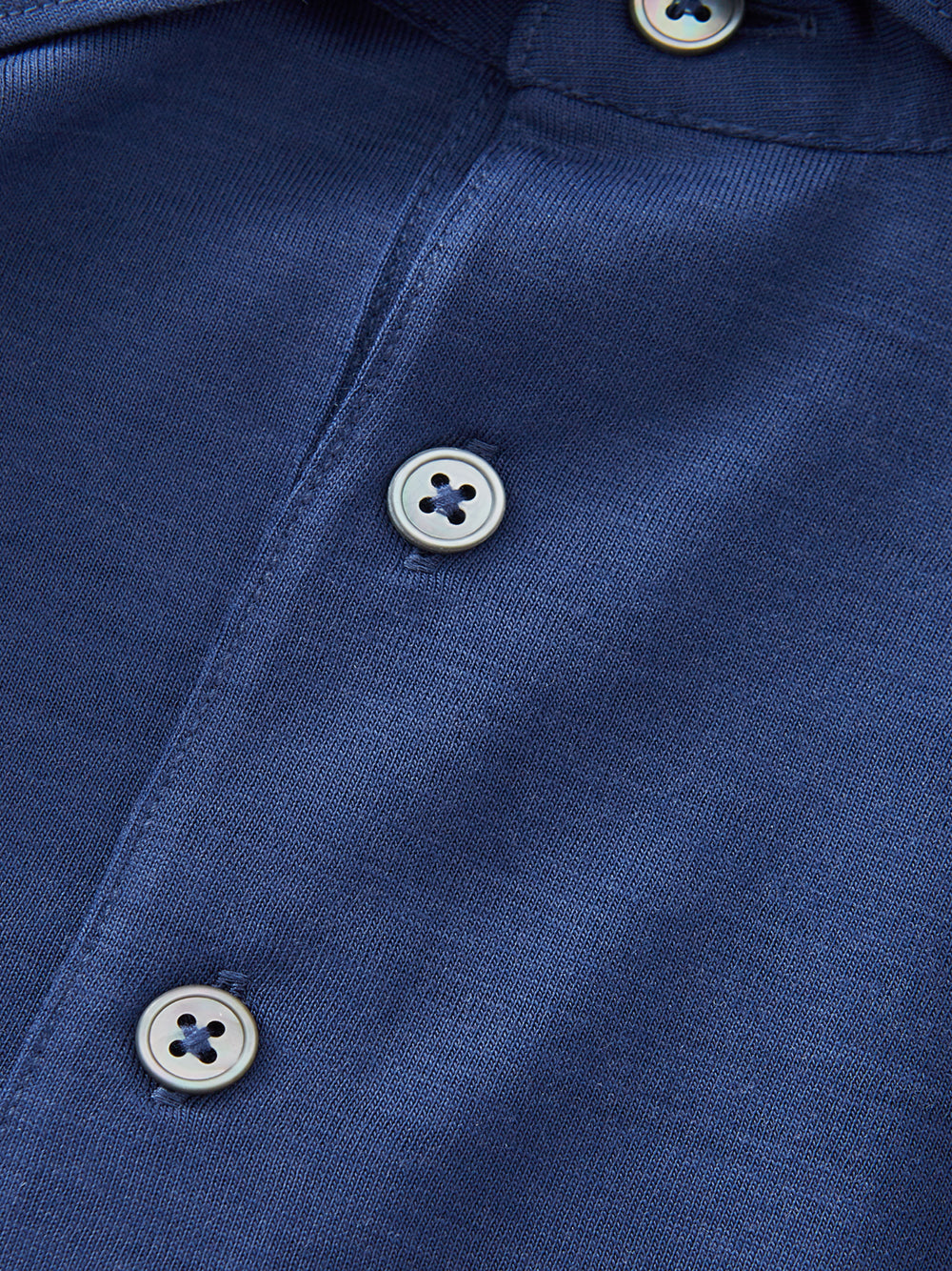 Elegant Blue Wool Polo Sweater