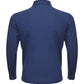 Elegant Blue Wool Polo Sweater
