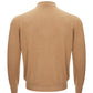 Elegant Caramel Wool Polo Sweater