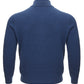 Elegant Blue Wool Mock Turtleneck Cardigan