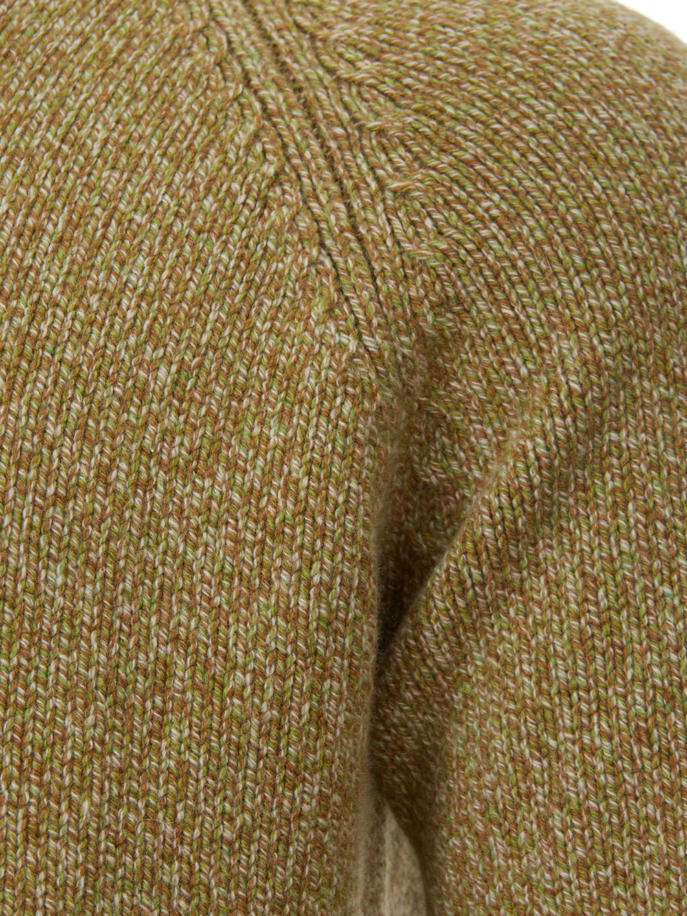 Elegant Khaki Cashmere Turtleneck Sweater