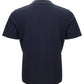 Elegant Blue Wool Tee with Piping Detail