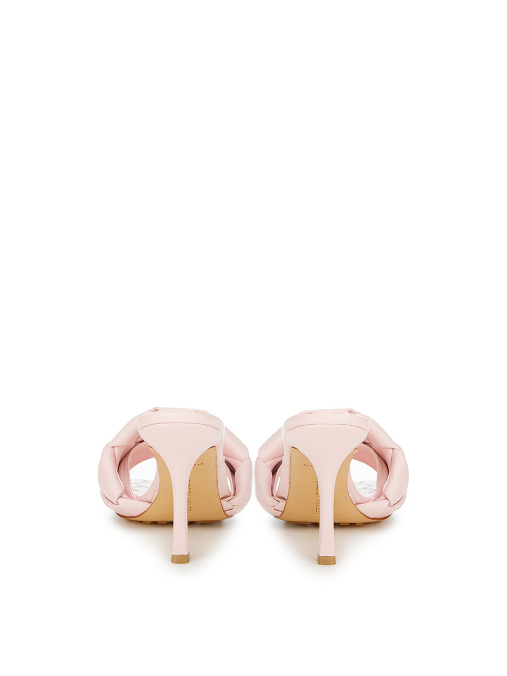 Elegant Pink Leather Sandal Mules