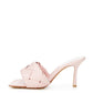 Elegant Pink Leather Sandal Mules