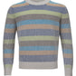 Multicolor Cashmere Round Neck Sweater