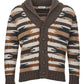 Elegant Multicolor Wool Cardigan