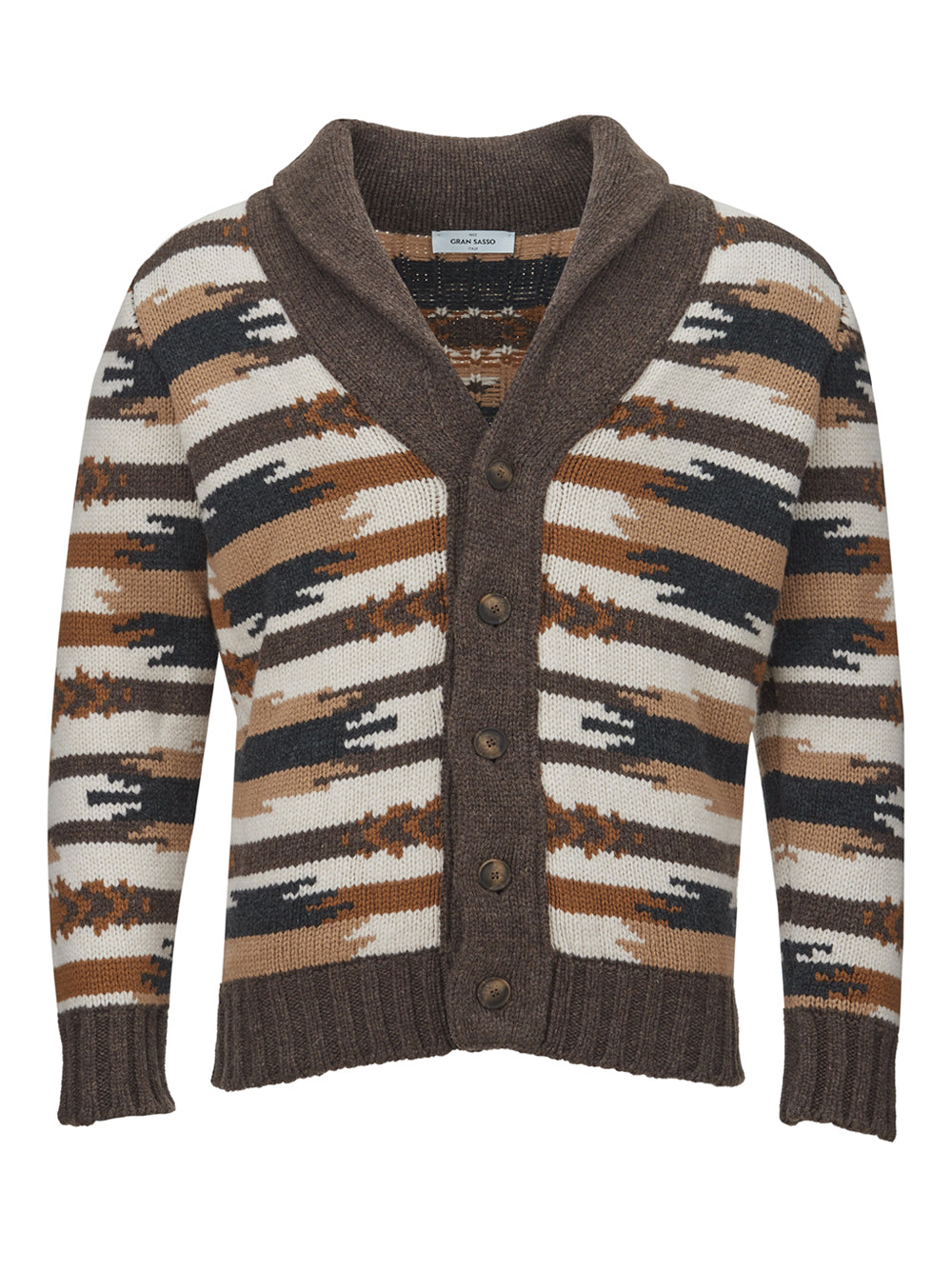 Elegant Multicolor Wool Cardigan