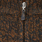 Elegant Italian Wool Mock Zip Sweater