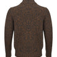 Elegant Italian Wool Mock Zip Sweater