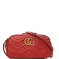 Elegant Red Leather Marmont Shoulder Bag