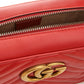 Elegant Red Leather Marmont Shoulder Bag