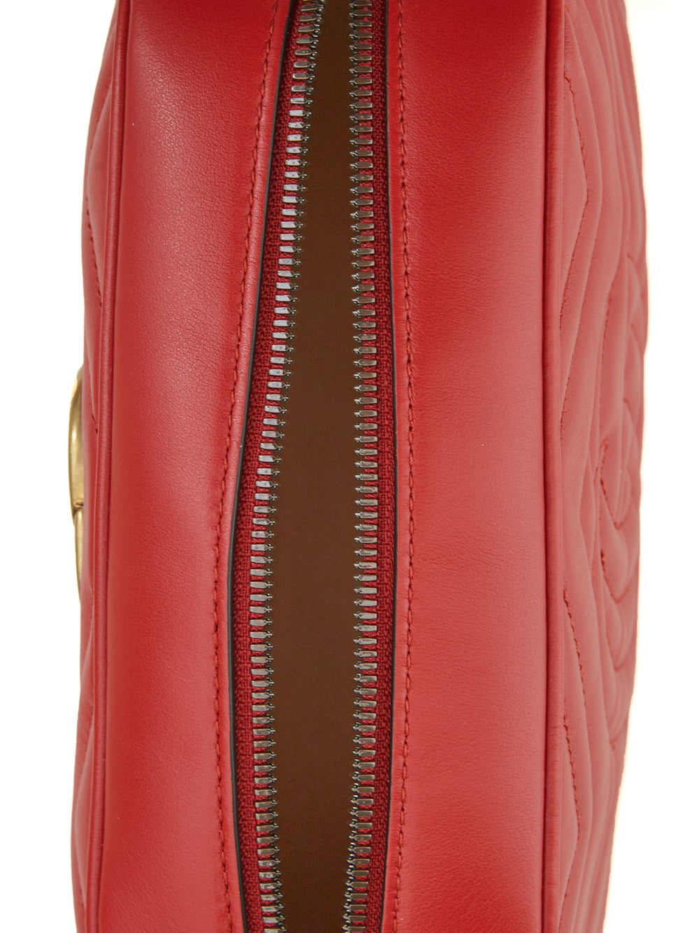 Elegant Red Leather Marmont Shoulder Bag