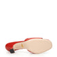 Glamorous Red Leather Matelassé Sandals