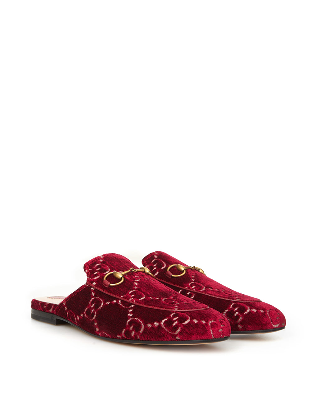 Elegant Red Velvet Slip-On Flats