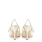 Elegant Ivory Slingback Pumps with Embroidery