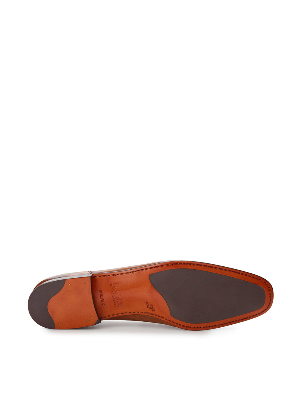 Elegant Tobacco Leather Loafers with Fade Effect