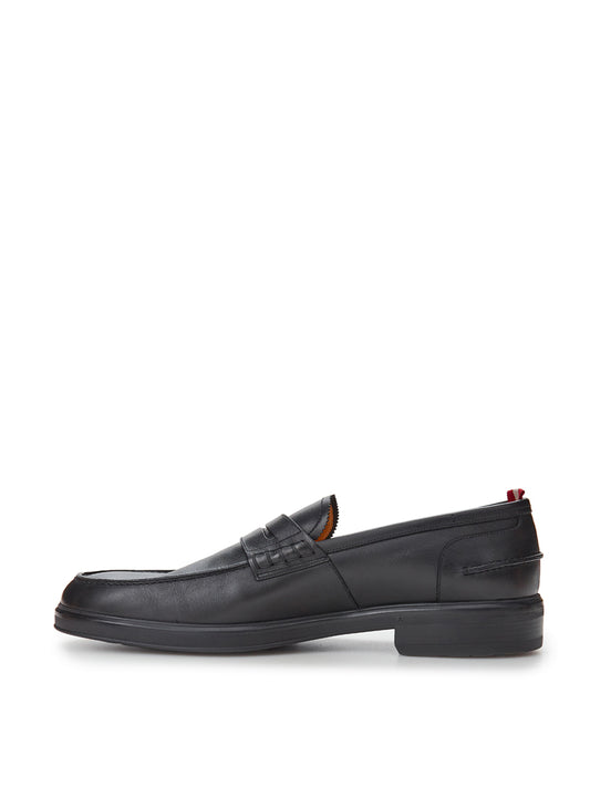 Elegant Black Leather Mody Loafer