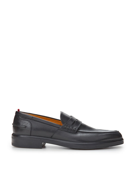 Elegant Black Leather Mody Loafer