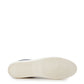 Elegant Black Leather Vita-Parcours Sneakers