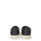 Elegant Black Leather Vita-Parcours Sneakers